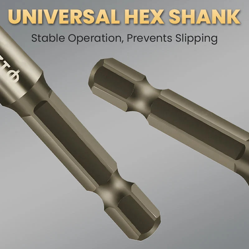 4-Flute Serrated Eccentric Drill Bit Kit