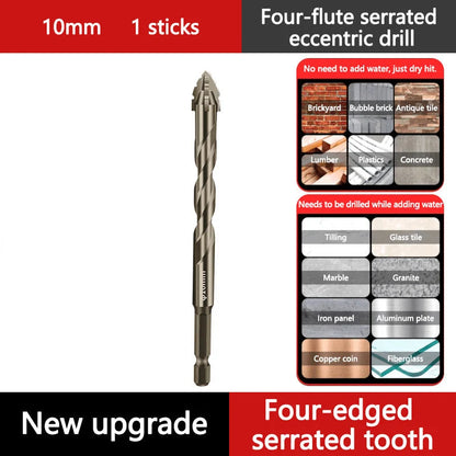 4-Flute Serrated Eccentric Drill Bit Kit