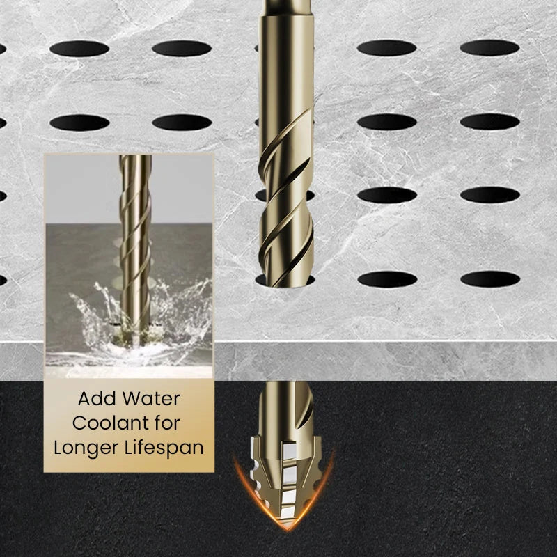4-Flute Serrated Eccentric Drill Bit Kit