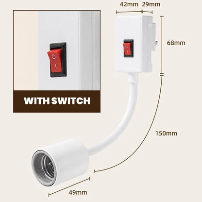Bath Light Socket with Switch