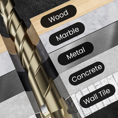 4-Flute Serrated Eccentric Drill Bit Kit