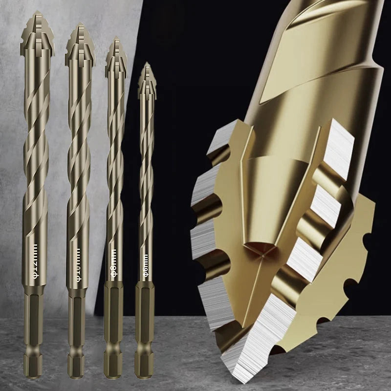 4-Flute Serrated Eccentric Drill Bit Kit