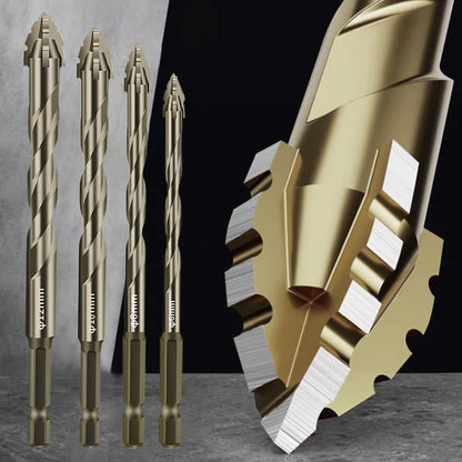 4-Flute Serrated Eccentric Drill Bit Kit