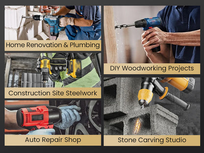 4-Flute Serrated Eccentric Drill Bit Kit