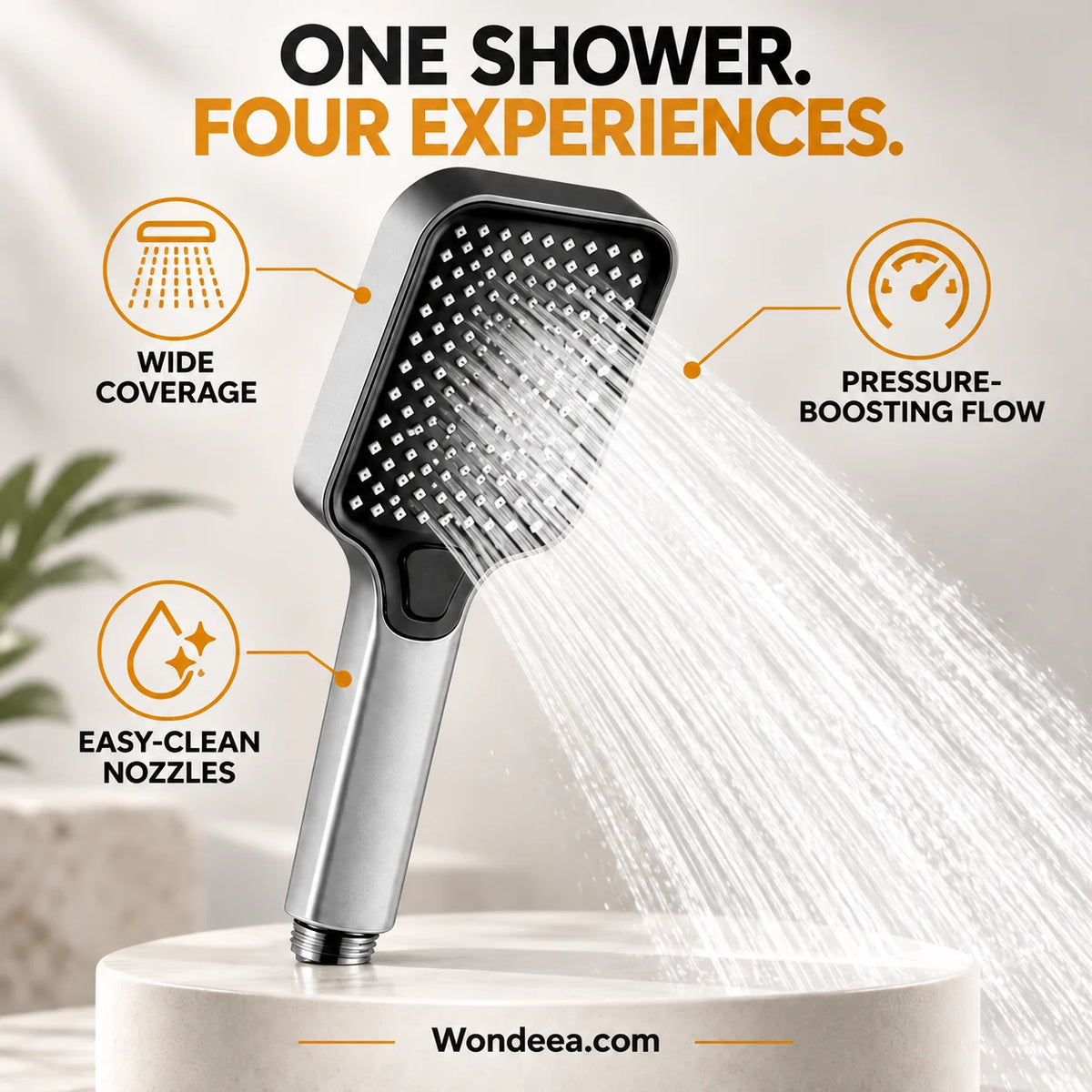 4-Mode Shower Head