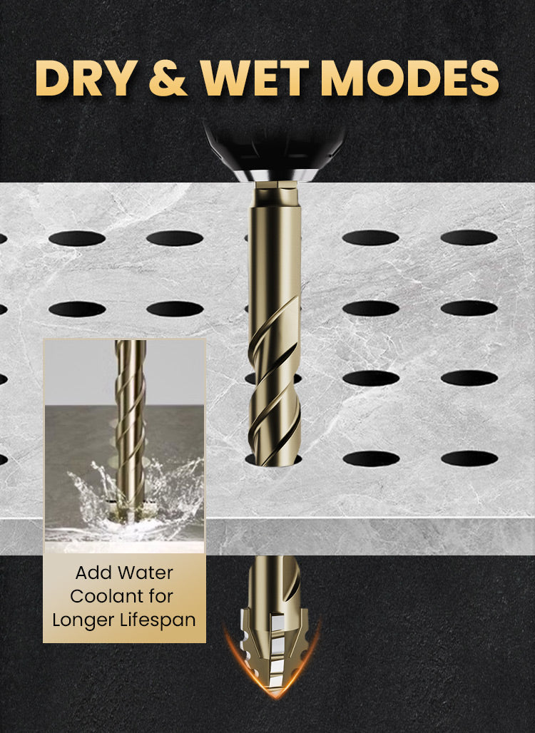 4-Flute Serrated Eccentric Drill Bit Kit
